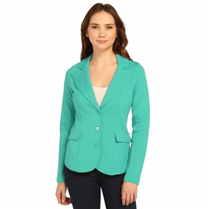 Jersey Blazer Ceket - Zümrüt Yeşili